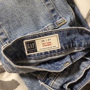 Gap Sky High Straight Leg Jeans